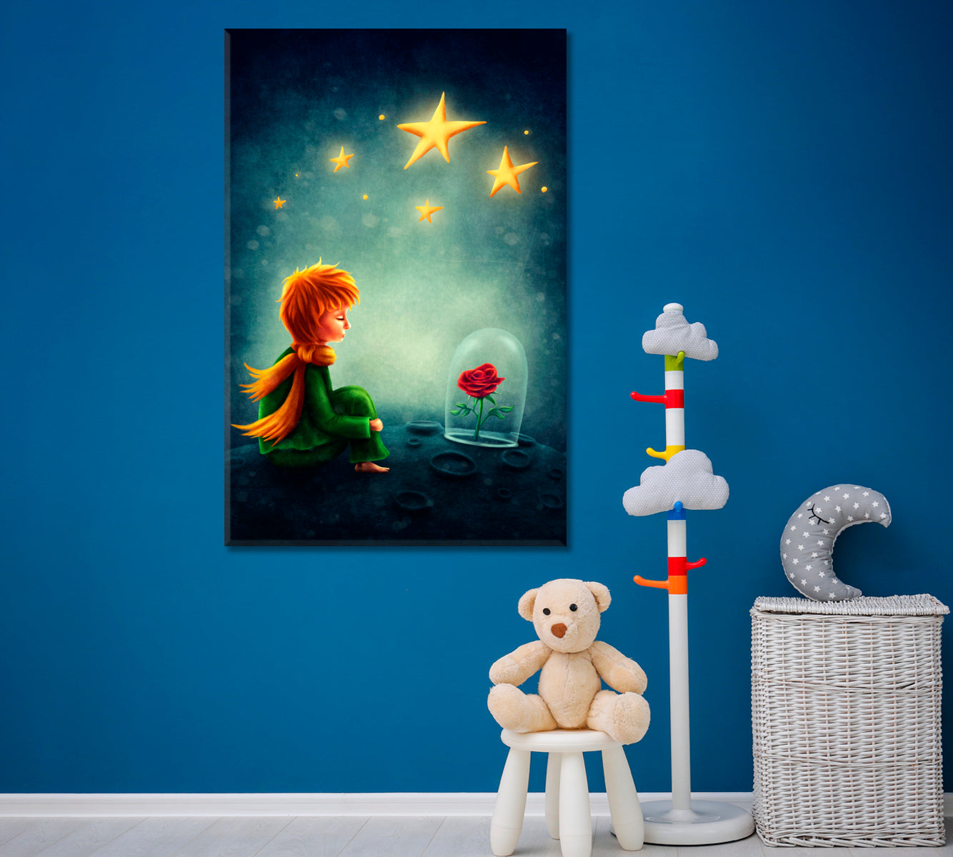 Little Prince and Rose Canvas Print ArtLexy   