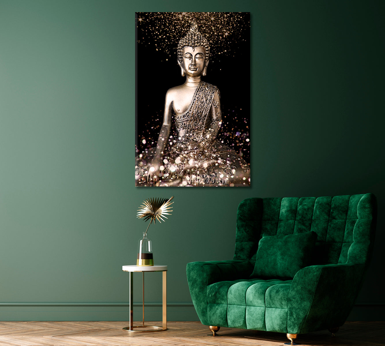 Bronze Buddha Canvas Print ArtLexy   