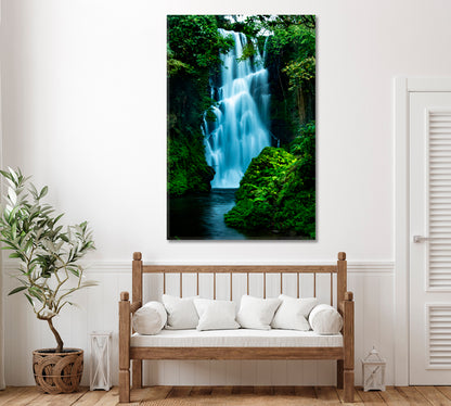 Cemara Waterfall Bali Canvas Print ArtLexy   