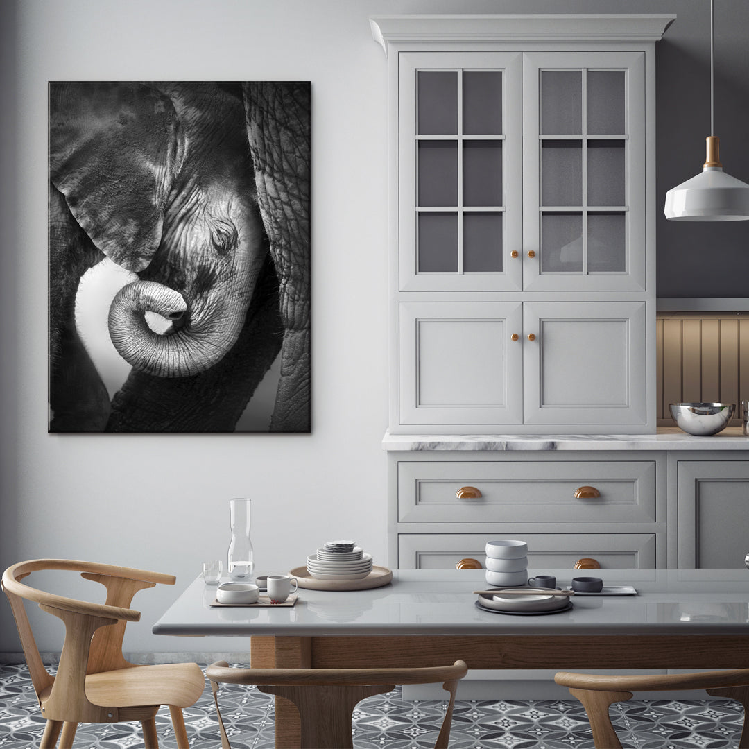 Baby Elephant Canvas Print ArtLexy   