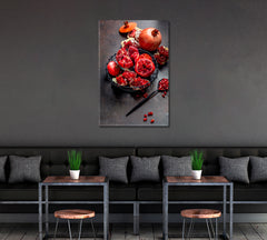 Juicy Pomegranates Canvas Print ArtLexy   