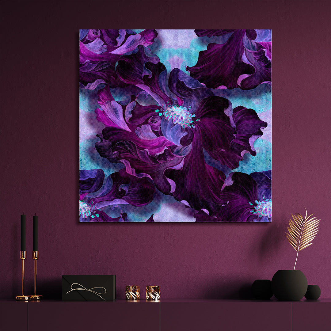 Abstract Flowers Canvas Print ArtLexy   