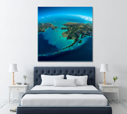 Earth Canvas Print ArtLexy 1 Panel 12"x12" inches 