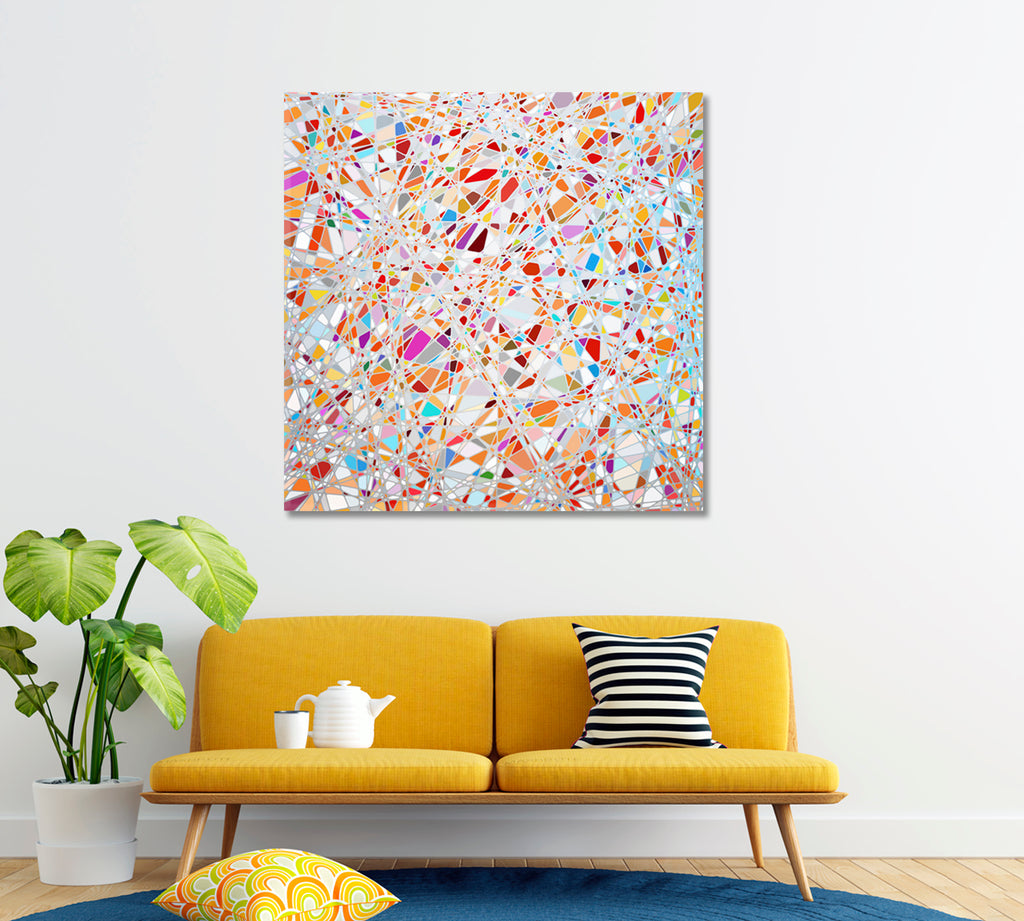 Abstract Colored Glass Canvas Print ArtLexy   