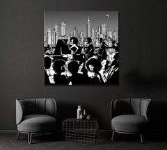 Jazz Music Band in New York Canvas Print ArtLexy 1 Panel 12"x12" inches 