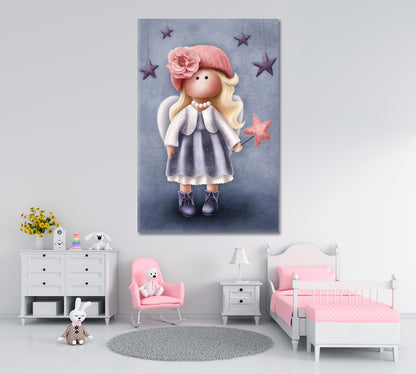 Little Angel Girl Canvas Print ArtLexy   