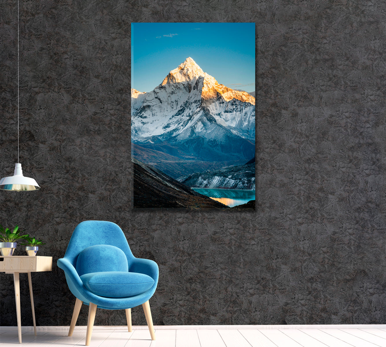 Ama Dablam Peak Himalayas Canvas Print ArtLexy 1 Panel 16"x24" inches 