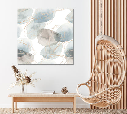 Abstract Nordic Pattern Canvas Print ArtLexy 1 Panel 12"x12" inches 
