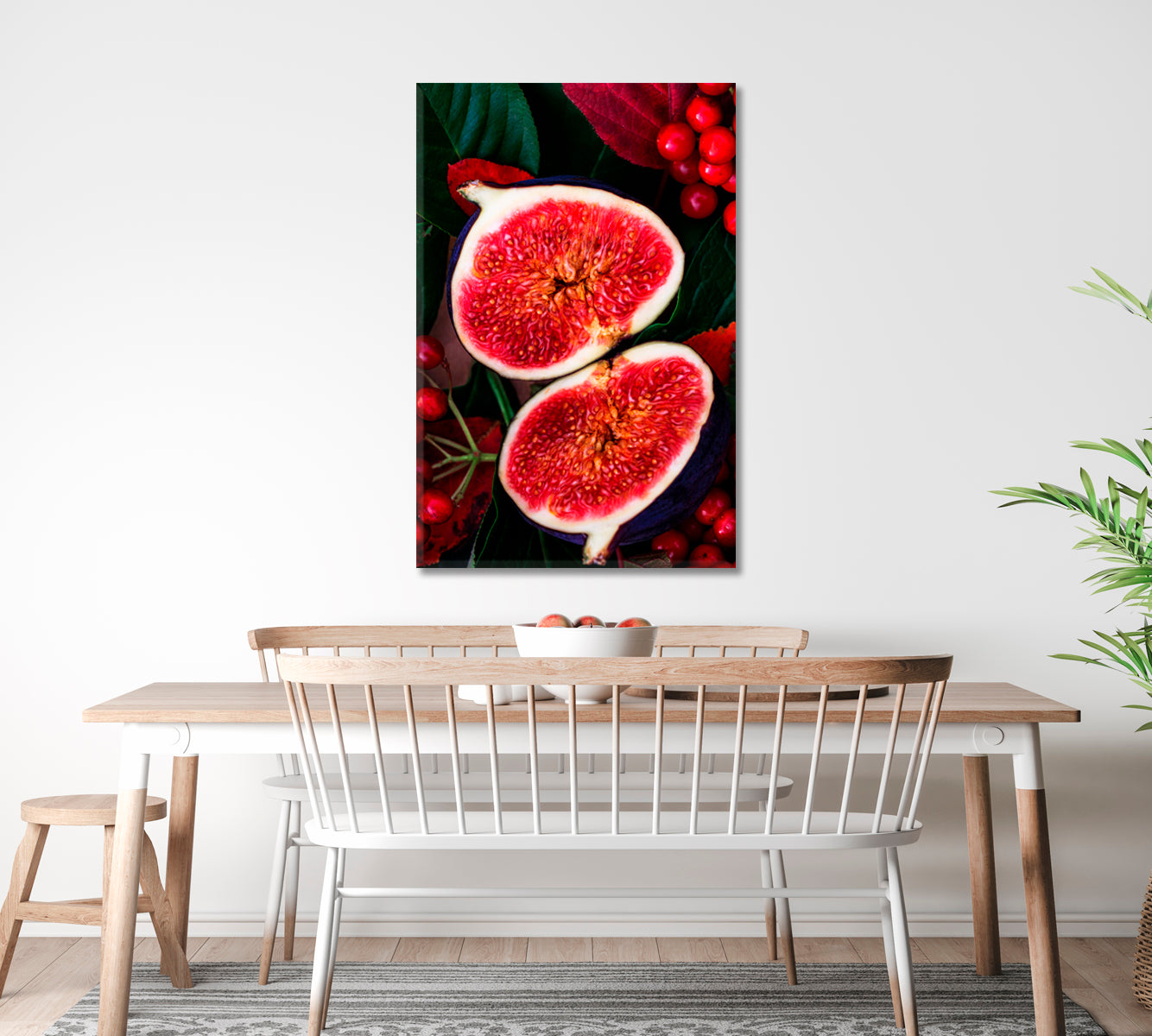 Fresh Red Fig Canvas Print ArtLexy 1 Panel 16"x24" inches 