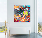 Abstract Colorful Geometric Art Canvas Print ArtLexy   