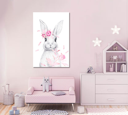 Cute Bunny Canvas Print ArtLexy   