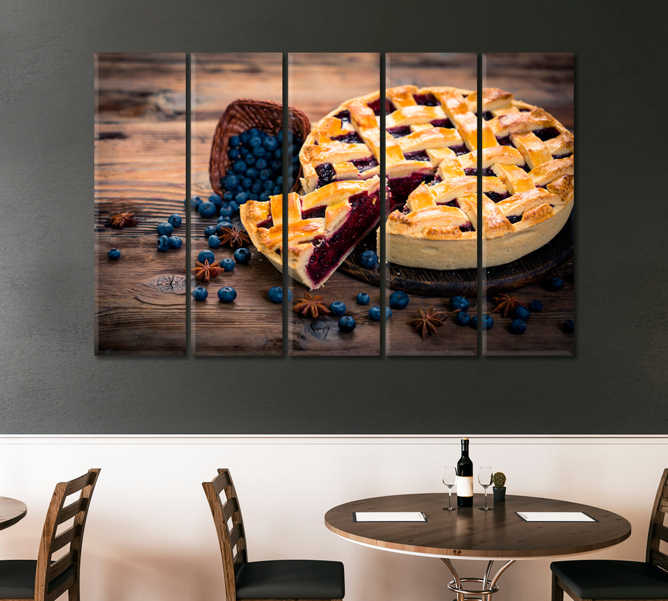 Blueberry Pie Canvas Print ArtLexy   