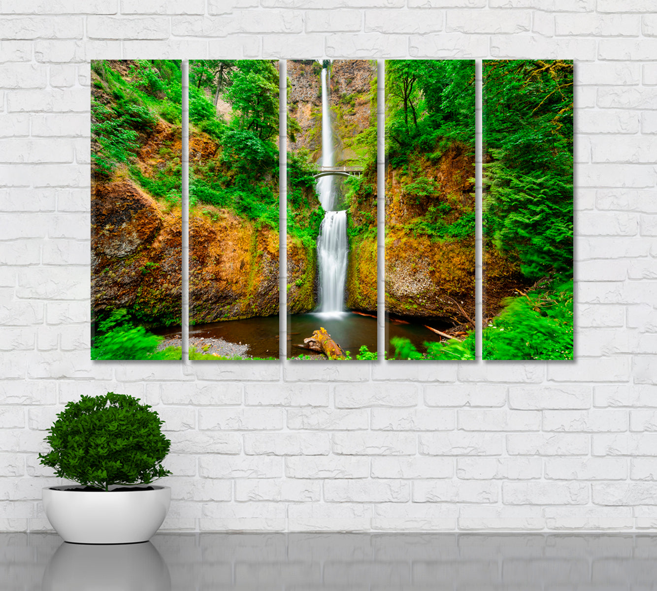 Multnomah Falls Oregon Columbia River Gorge Canvas Print ArtLexy   