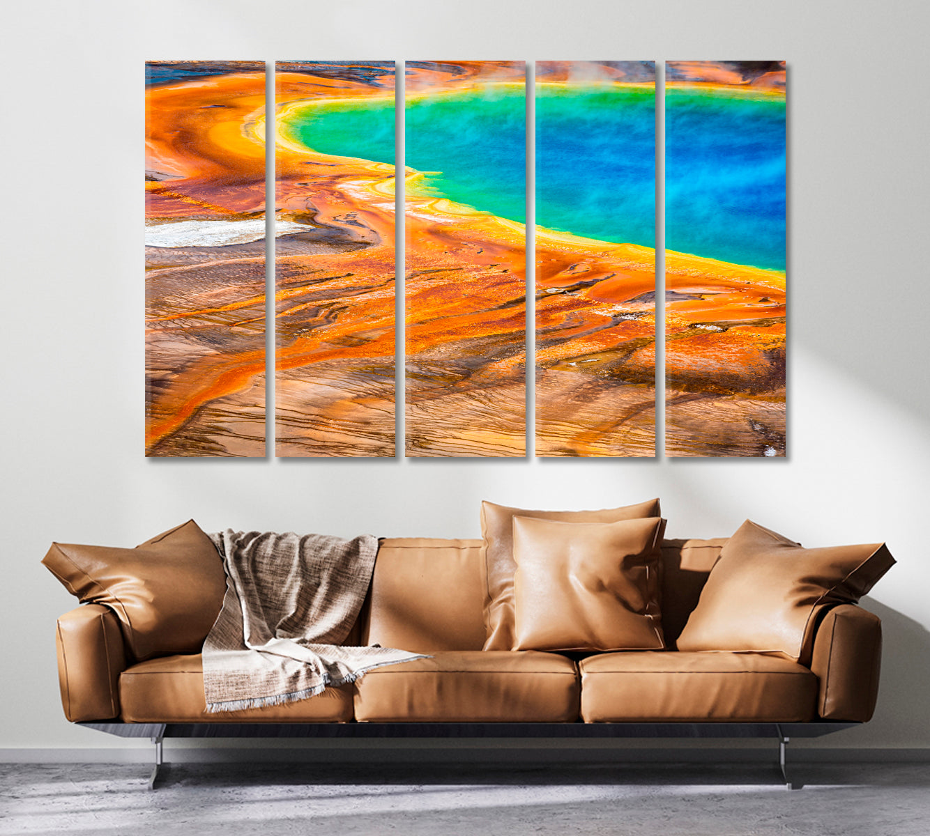 Grand Prismatic Spring in Yellowstone National Park US Canvas Print ArtLexy   