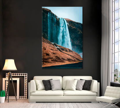 Seljalandsfoss Waterfall Iceland Canvas Print ArtLexy   