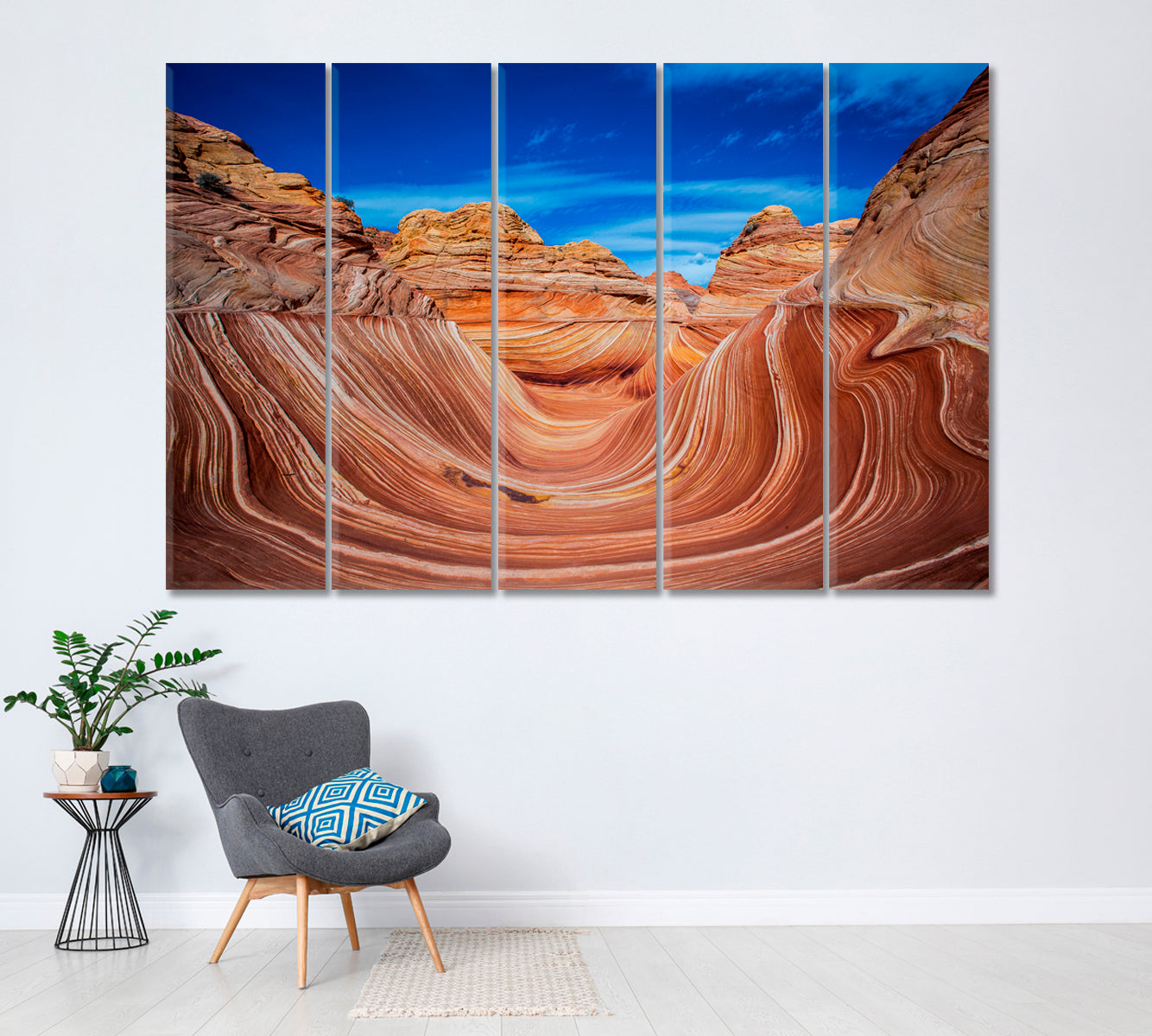 North Coyote Butte Arizona Canvas Print ArtLexy 5 Panels 36"x24" inches 