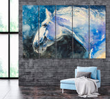Lipizzaner Stallion Canvas Print ArtLexy 5 Panels 36"x24" inches 