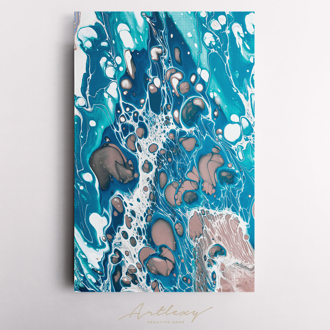 Creative Abstract Stormy Waves Canvas Print ArtLexy 1 Panel 16"x24" inches 