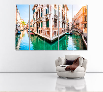 Grand Canal Venice Canvas Print ArtLexy 5 Panels 36"x24" inches 