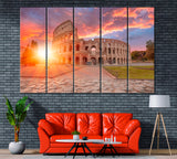 Colosseum Amphitheater Rome Italy Canvas Print ArtLexy 5 Panels 36"x24" inches 