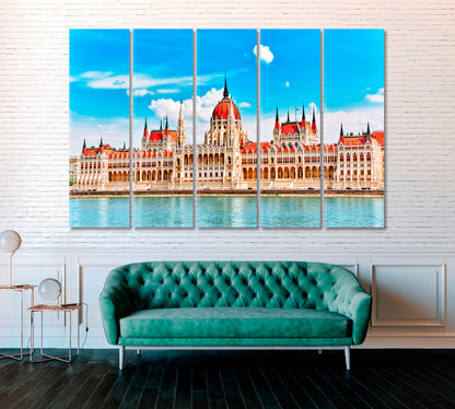 Hungarian Parliament Budapest Canvas Print ArtLexy   