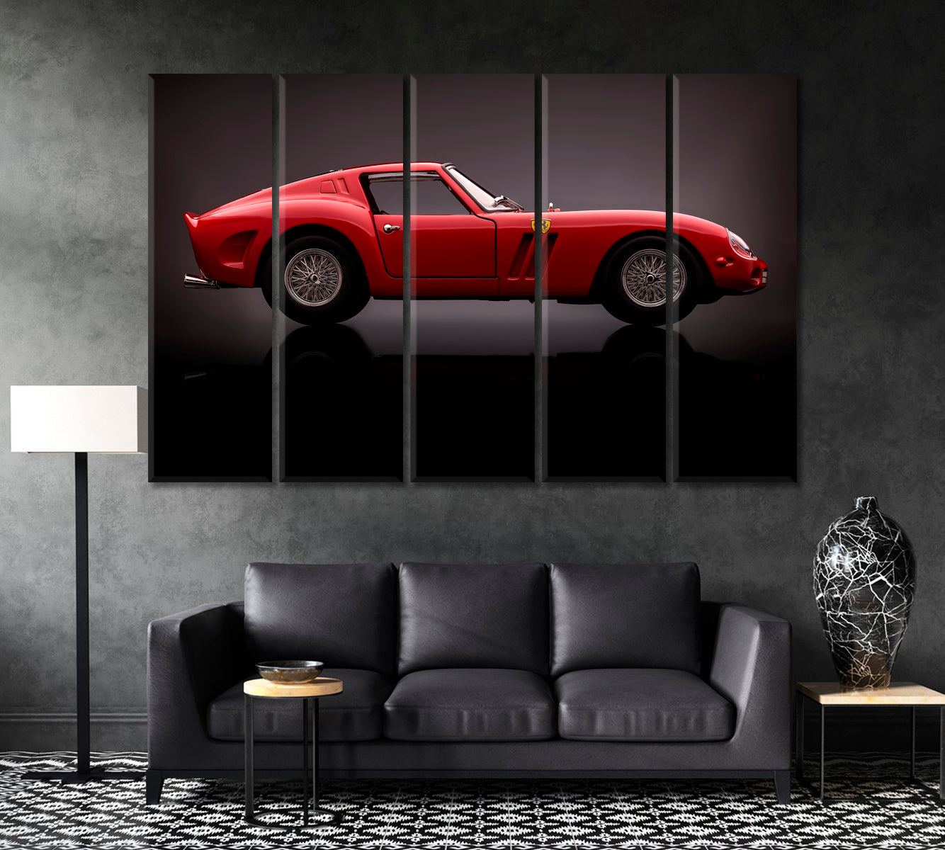 Ferrari 250 GTO Canvas Print ArtLexy 5 Panels 36"x24" inches 