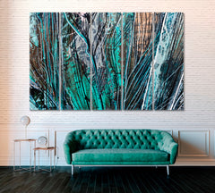 Abstract Colorful Lines Canvas Print ArtLexy 5 Panels 36"x24" inches 