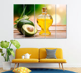 Avocado Oil Canvas Print ArtLexy 5 Panels 36"x24" inches 