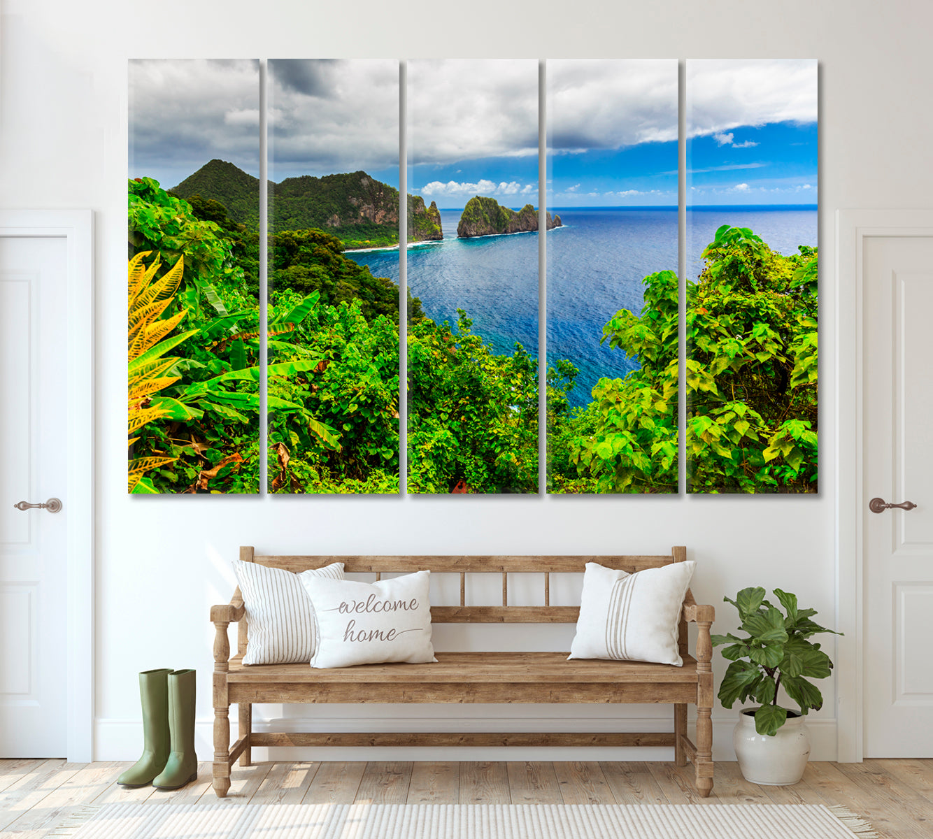 Pago Pago American Samoa Canvas Print ArtLexy 5 Panels 36"x24" inches 