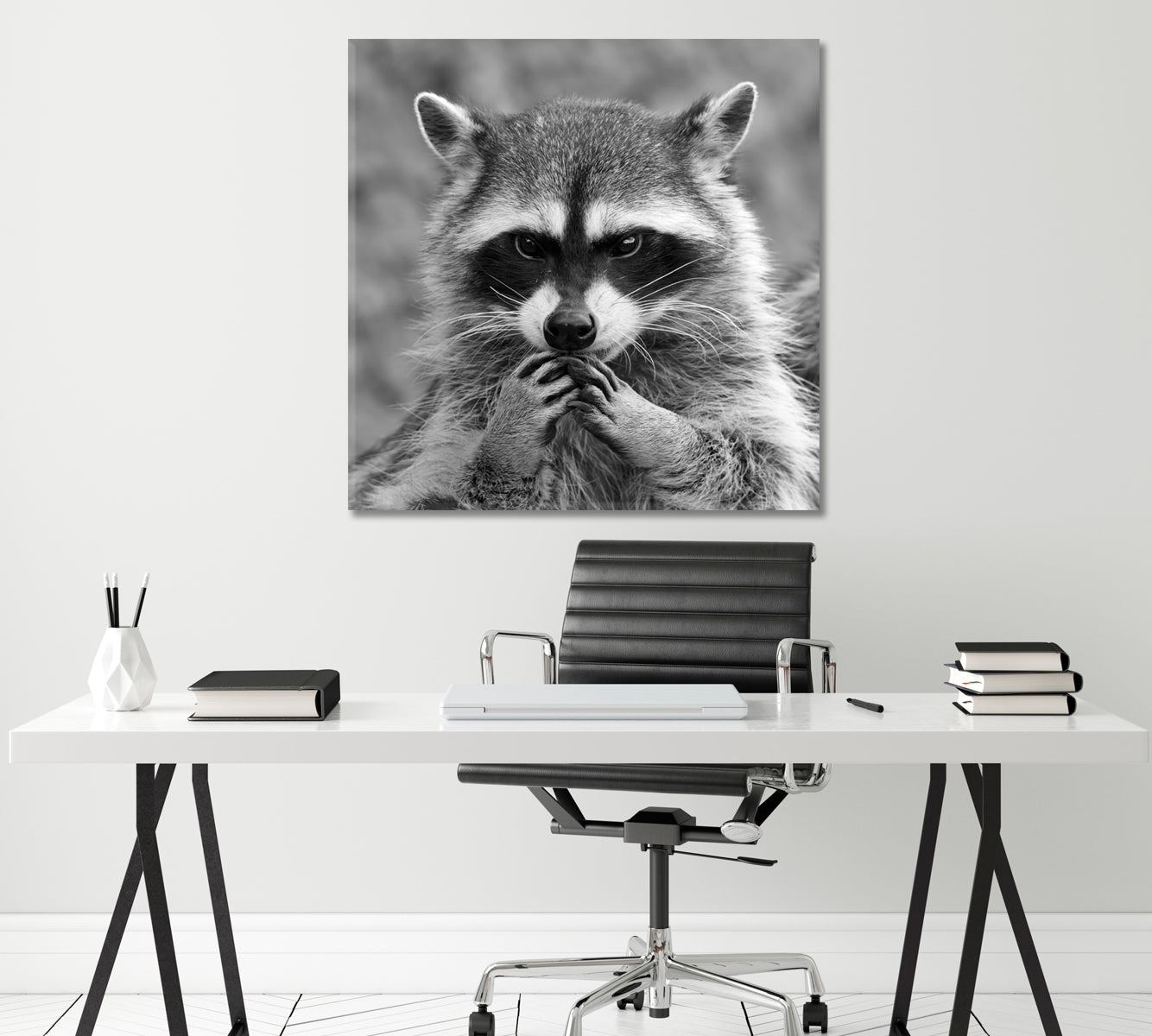 Raccoon Canvas Print ArtLexy   