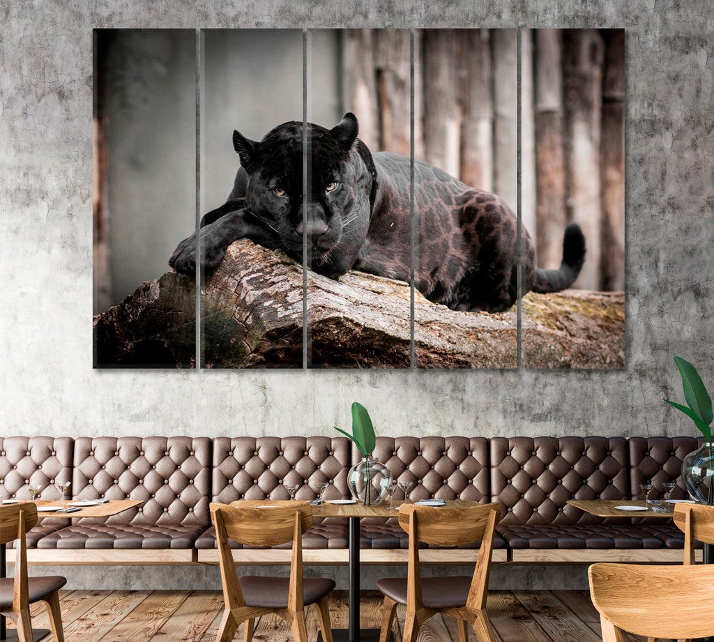 Black Panther Canvas Print ArtLexy 5 Panels 36"x24" inches 