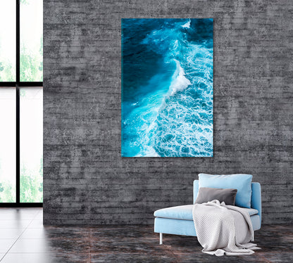 Blue Ocean Waves Canvas Print ArtLexy   