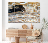 Onyx Marble Stone Canvas Print ArtLexy 5 Panels 36"x24" inches 