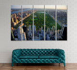 Central Park Manhattan New York Canvas Print ArtLexy 5 Panels 36"x24" inches 
