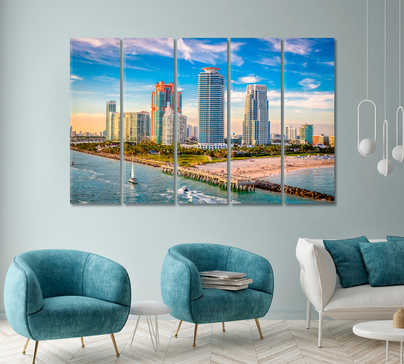 South Beach Miami Florida Canvas Print ArtLexy   