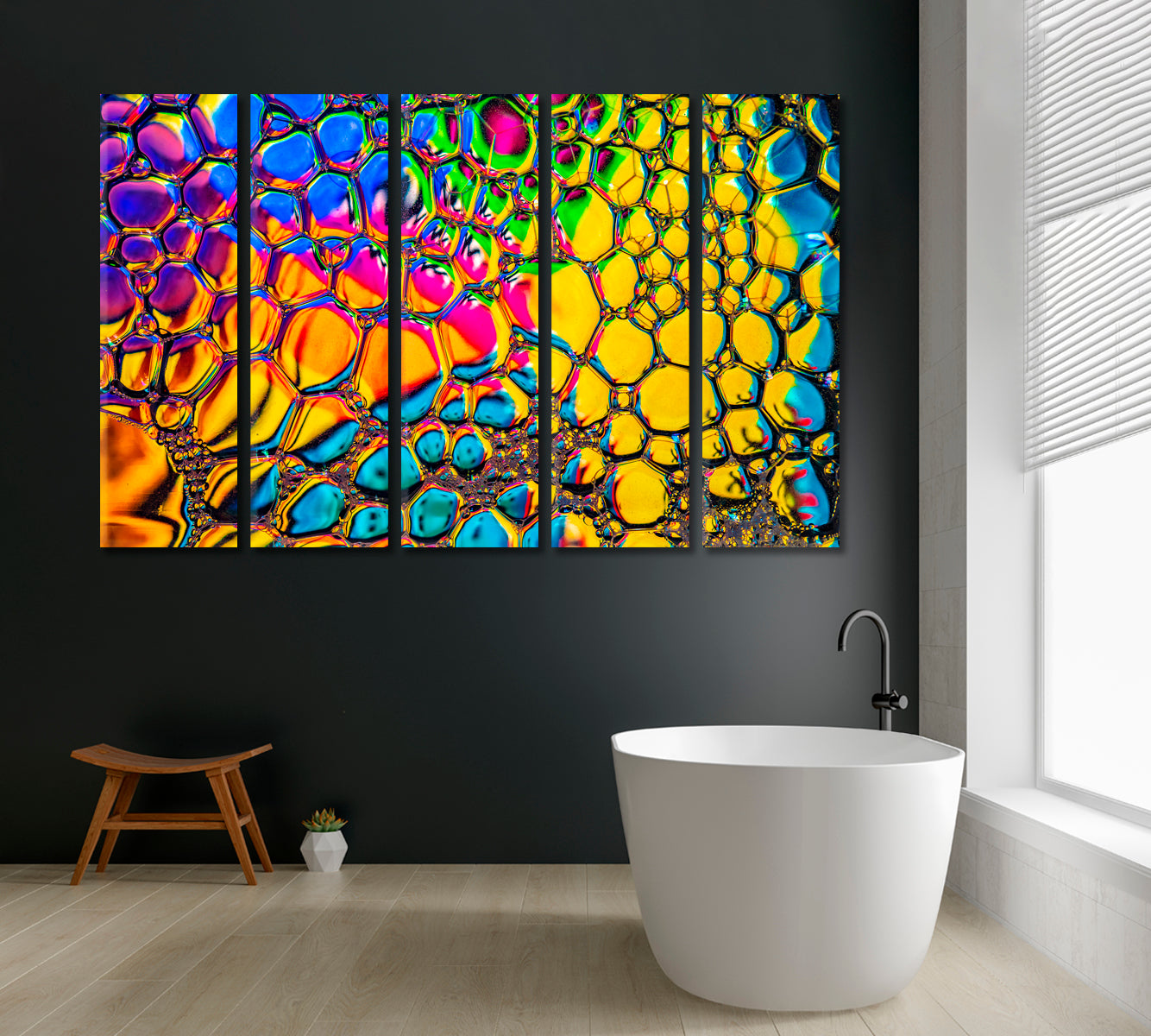 Beautiful Colorful Soap Bubbles Canvas Print ArtLexy   