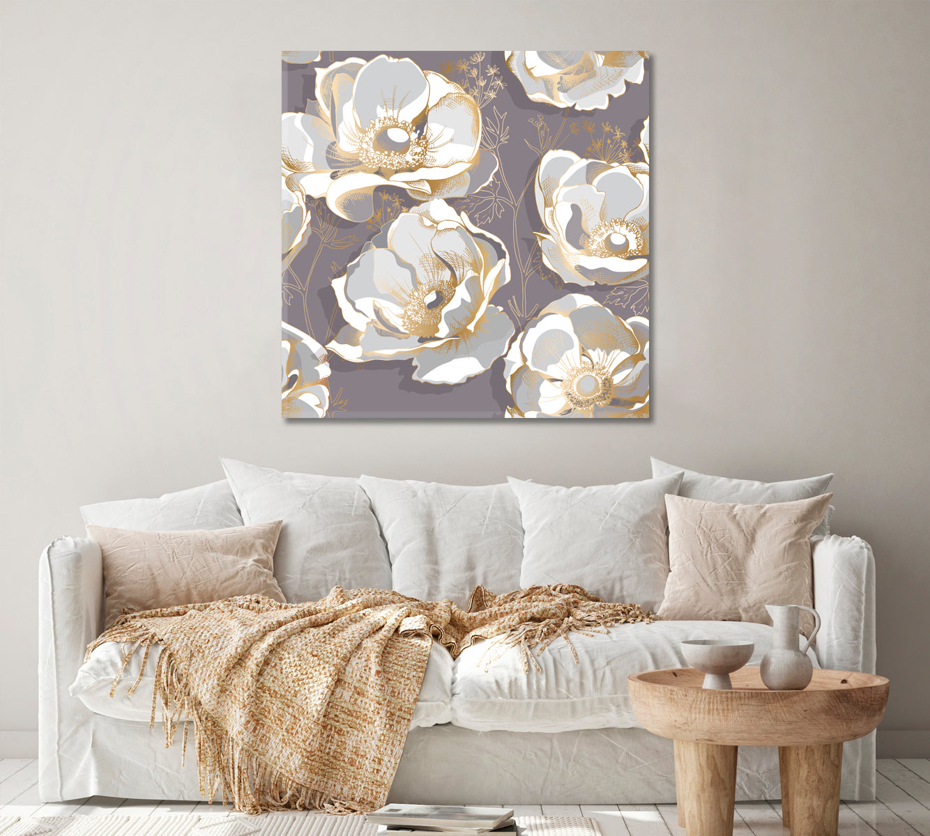 Anemone Flowers Canvas Print ArtLexy   