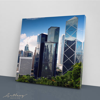 Hong Kong City Skyscrapers Canvas Print ArtLexy   