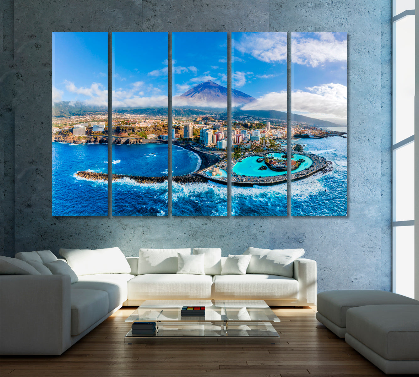 Tenerife Island Spain Canvas Print ArtLexy 5 Panels 36"x24" inches 