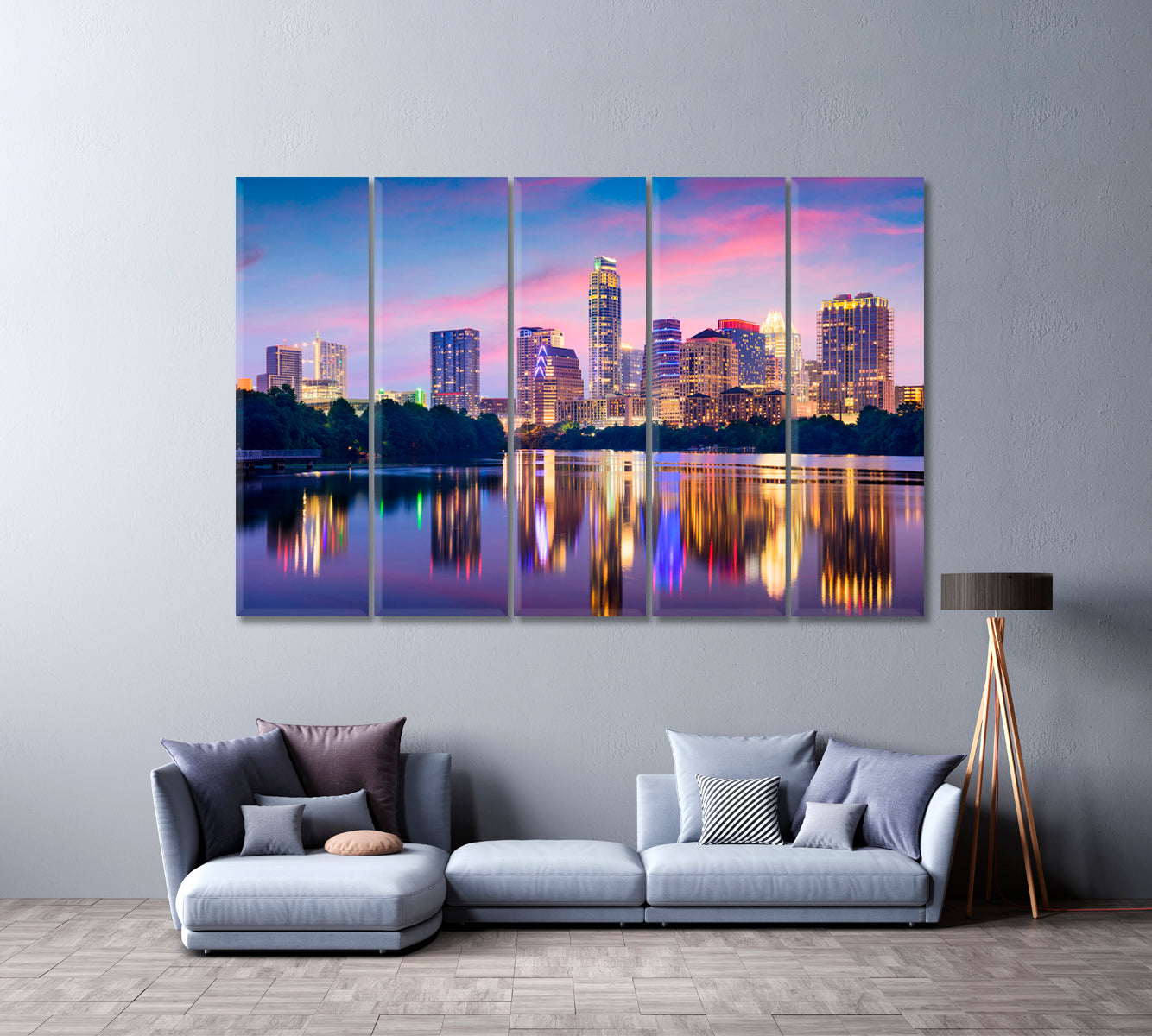 Austin Skyline at Night – ArtLexy