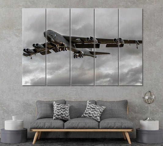 Boeing B-52 Stratofortress Canvas Print ArtLexy 5 Panels 36"x24" inches 