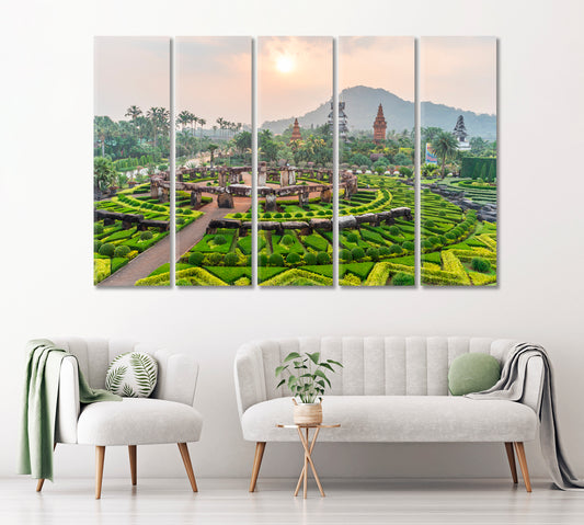 Nong Nooch Tropical Botanical Garden Thailand Canvas Print ArtLexy   
