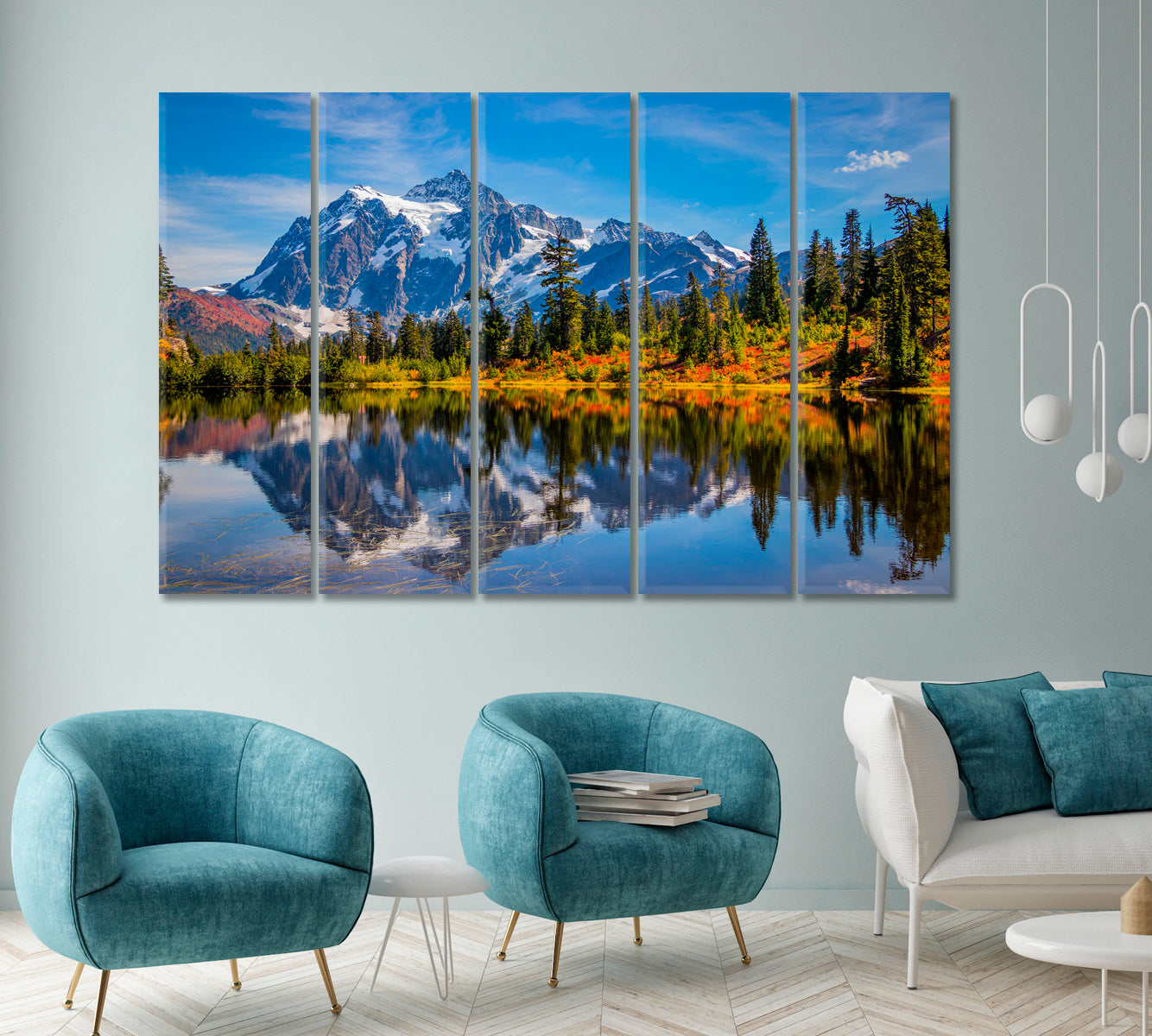 Mountain Lake Mount Shuksan Washington Northern Cascades Canvas Print ArtLexy   