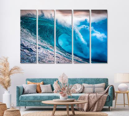 Huge Wave Crashing Canvas Print ArtLexy   