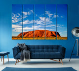 Uluru Ayers Rock Australia Canvas Print ArtLexy 5 Panels 36"x24" inches 