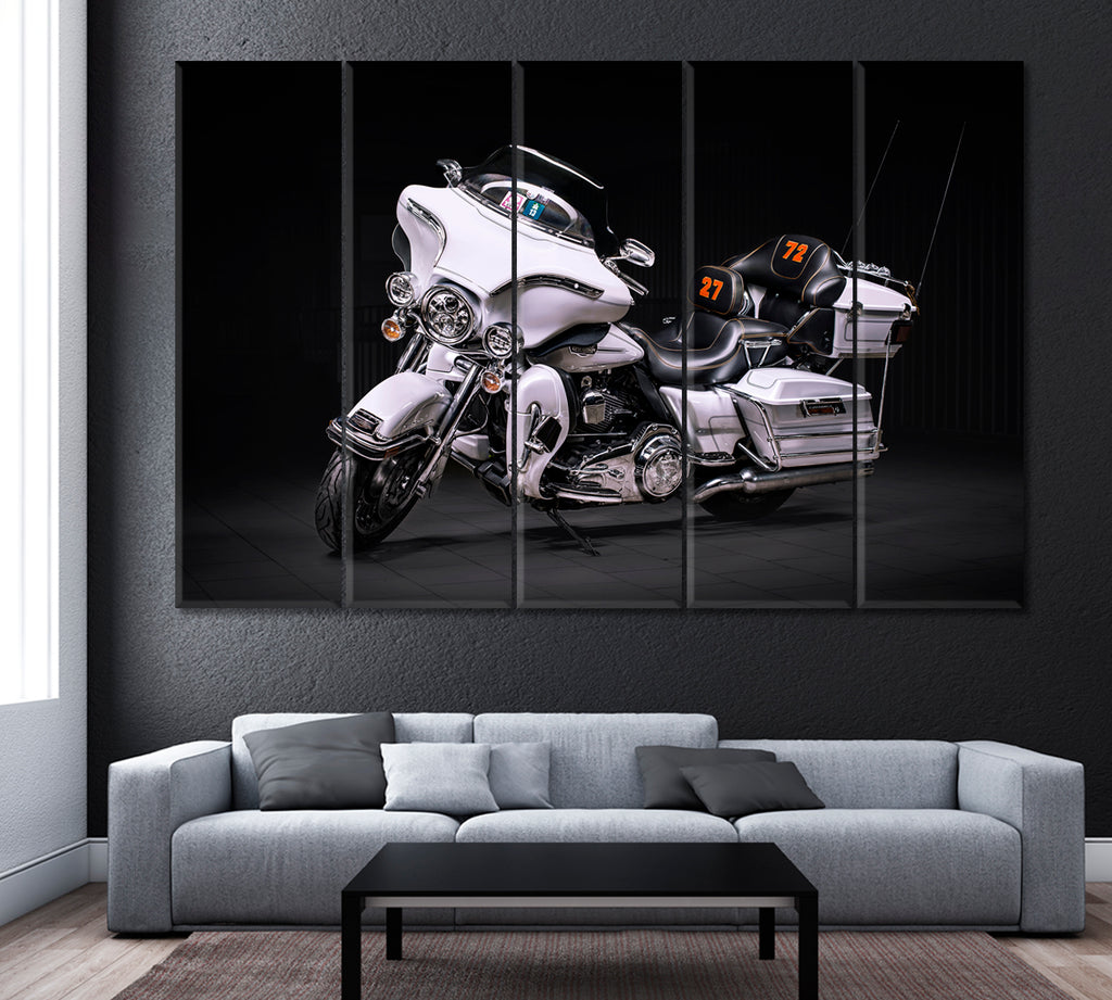 Harley-Davidson Ultra Classic Electra Glide Canvas Print ArtLexy 5 Panels 36"x24" inches 
