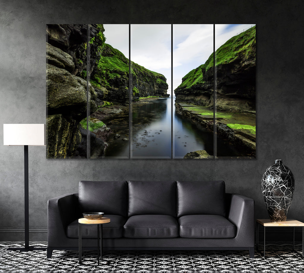 Faroe Islands Denmark Canvas Print ArtLexy 5 Panels 36"x24" inches 