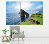 Drangarnir Gate Faroe Islands Denmark Canvas Print ArtLexy 5 Panels 36"x24" inches 