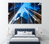 Skyscrapers of Chicago Financial District Canvas Print ArtLexy 5 Panels 36"x24" inches 
