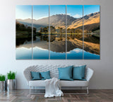 Buttermere Lake England Canvas Print ArtLexy 5 Panels 36"x24" inches 